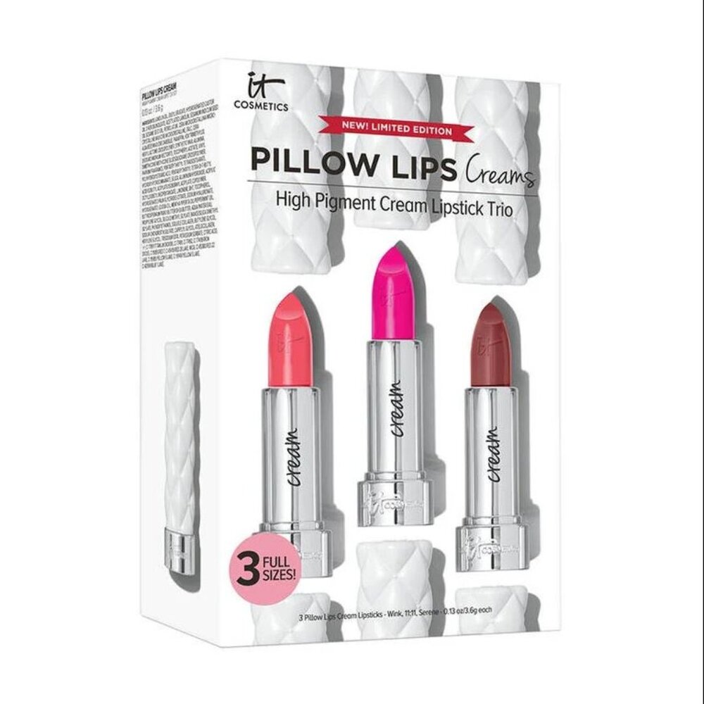 Pillow Lips Creams Trio ~ IT Cosmetics  BRAND NEW